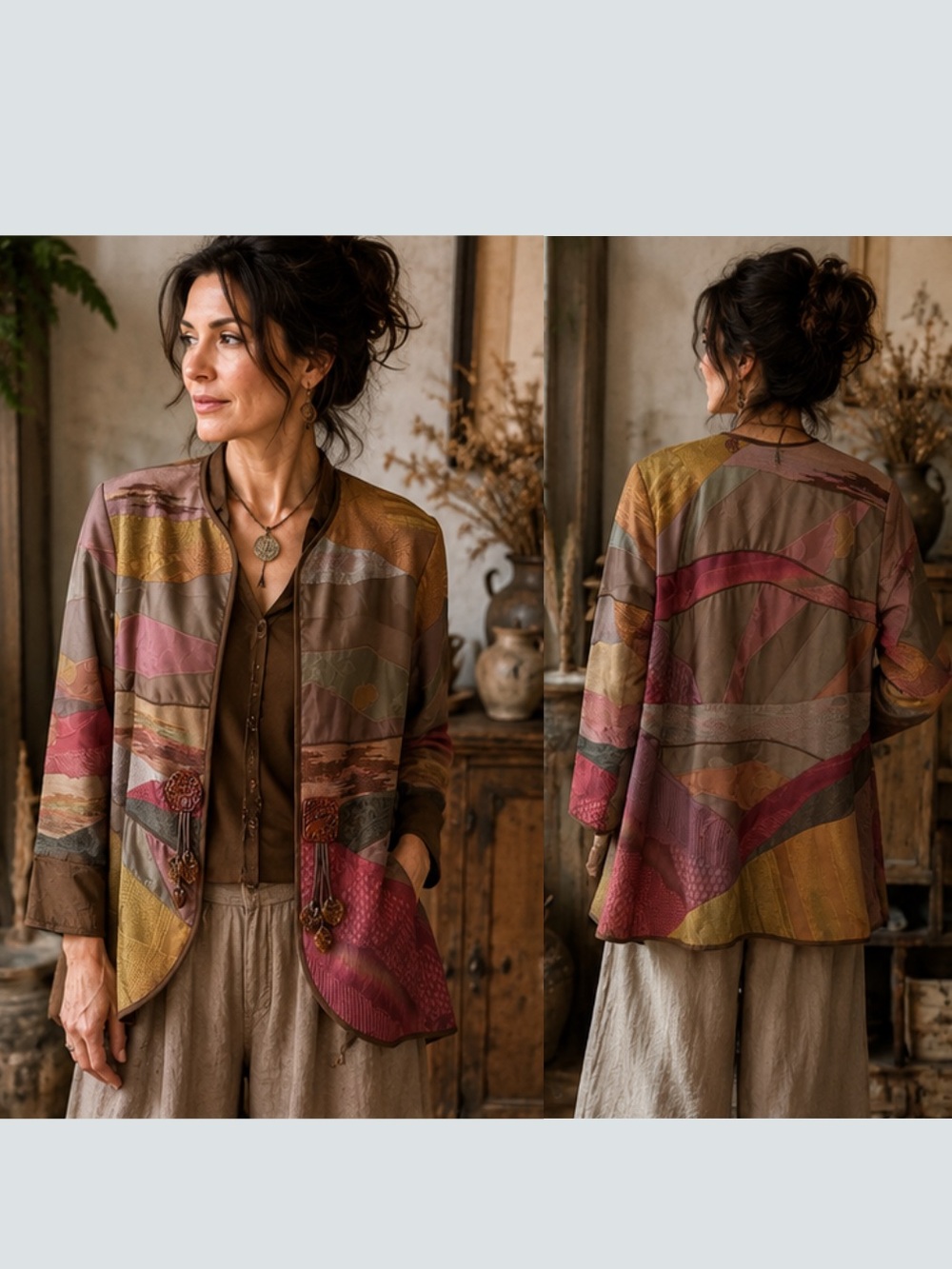 Luxury Wearable Art Patchwork Jacket Artisan Couture Piece Phyllis Christenson